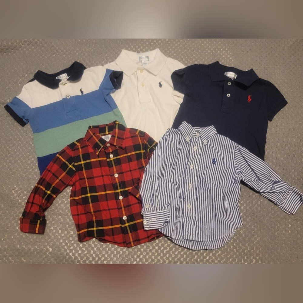 9M Ralph Lauren Baby Boy Shirts & Vest